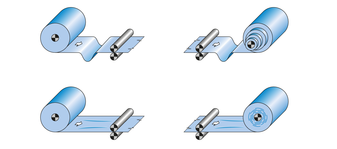 Typical web tension problems